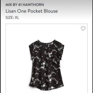 NWT Floral Sleeveless Blouse